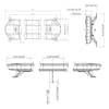 Homestead Series Class 1 Low Profile Amber LED Light Bar - Diagram