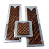 Lifetime Kenworth Chrome Plated Billet Aluminum Foot Pedal Set With Wooden Inlay 2005 & Older - Walnut