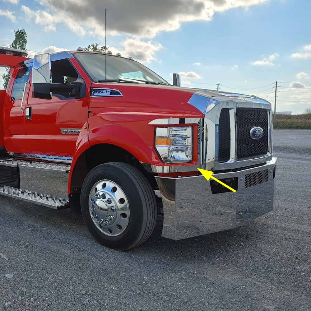 Ford F650 F750 Stainless Steel Fender Guards 2021 & Newer