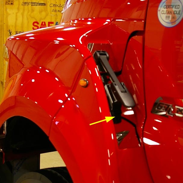 Ford F650 F750 Stainless Steel Hood Latch Trims 2021 & Newer