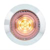 1 1/4" Round 6 LED Clearance Marker Light Showing The Front Of The Amber/Clear Lens