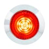 1 1/4" Round 6 LED Clearance Marker Light Allowing The Viewer To See the Front Of The Red/Red Lens