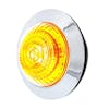 1 1/4" Round 6 LED Clearance Marker Light Shows The Amber/Amber Lens From The Side