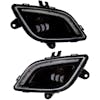 Freightliner Cascadia Black LED Fog Light With Light Driver And Passenger Side LED Off