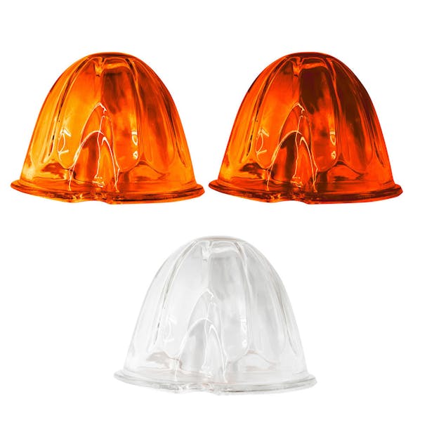 Glass Watermelon Marker Light Lens 5 Pack - Thumbnail