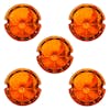 Glass Watermelon Marker Light Lens 5 Pack - Amber 1