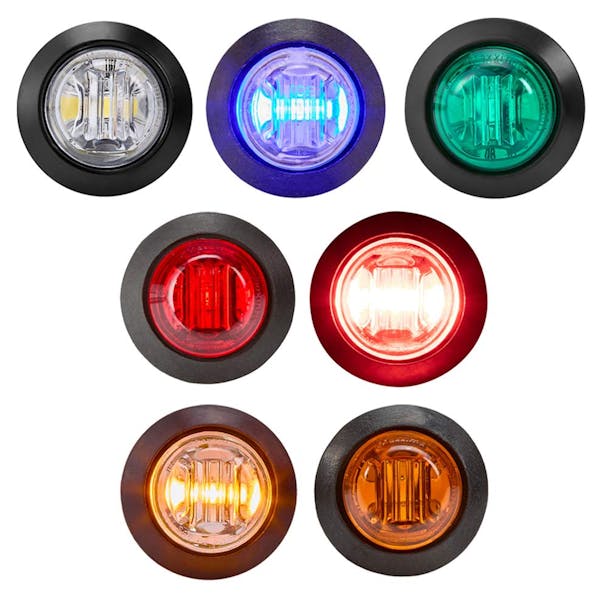 3 LED 3/4" Mini Clearance Marker Light With Rubber Grommet by Maxxima - Thumbnail