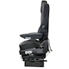 Prime TC200 Series Air Ride Suspension Grey Cloth & Black Leather Truck Seat With Arm Rests - Left Side
