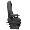 Prime TC200 Series Air Ride Suspension Grey Cloth & Black Leather Truck Seat With Arm Rests - Right Side