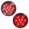 9 LED 4" Round Lightning Series Stop Tail Turn Light By Maxxima Both Default