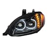 Freightliner M2 Full LED Blackout Projection Headlights With DRL Halo Ring - Driver On
