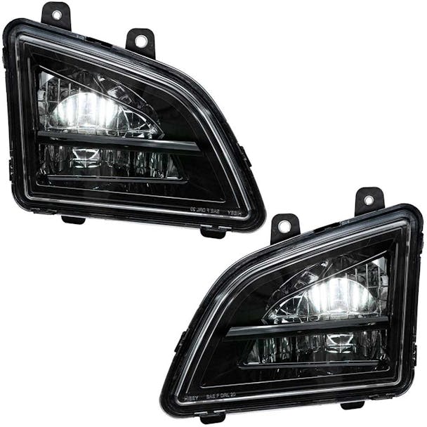 Volvo VNL 2018+ Competition Series Blackout LED Fog Light Assembly - Both On