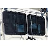 Freightliner Day Cab Stainless Steel Rear Window Guards - Powered Black