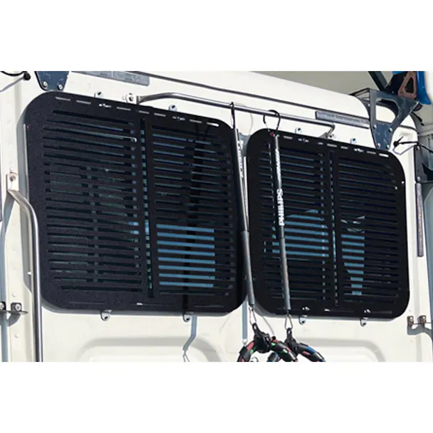 Freightliner Day Cab Stainless Steel Rear Window Guards - Raney's Truck ...