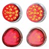 AJP Suspension LED Light Brackets By Shift Products - Red Lights On