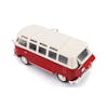 Volkswagen Van Samba In Red And White Special Edition Replica 1/24 Scale - Top Angle