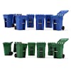 Default Trash Bin Set Of 6 Replica 1/34 Scale