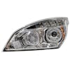 Freightliner Cascadia 2018+ Chrome Full LED Projection Headlight With DRL Halo Rings Driver Side
