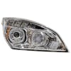 Freightliner Cascadia 2018+ Chrome Full LED Projection Headlight With DRL Halo Rings Passenger Side