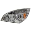 Freightliner Cascadia 2018+ Chrome Full LED Projection Headlight With DRL Halo Rings Angled View