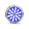 Peterbilt 6" Round Multicolor LED Interior Cab Dome Light With Chrome Bezel 16-08319 - Blue