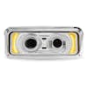 Peterbilt 379 378 365 357 Chrome Projector Headlight Assembly With Optional Heat & Backlit Auxiliary - Driver Amber Marker