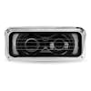 Peterbilt 379 378 365 357 Black Projector Headlight Assembly With Optional Heat & Backlit Auxiliary - Black heated off