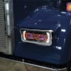 Kenworth W900 T800 T600 Black Projector Headlight Assembly With Optional Heat & Backlit Auxiliary - Black heated installed