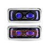 Kenworth W900 T800 T600 Black Projector Headlight Assembly With Optional Heat & Backlit Auxiliary - Default 
