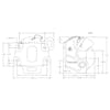 690L Premalloy Drop Pintle Hitch Horn Coupling - Dimensions