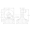200 Bolt-On Ring Drawbar Eye - Dimensions