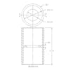 536B Model Front End Housing - Dimensions