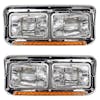 Kenworth T600 T800 W900 Dual Rectangular Headlight Assembly