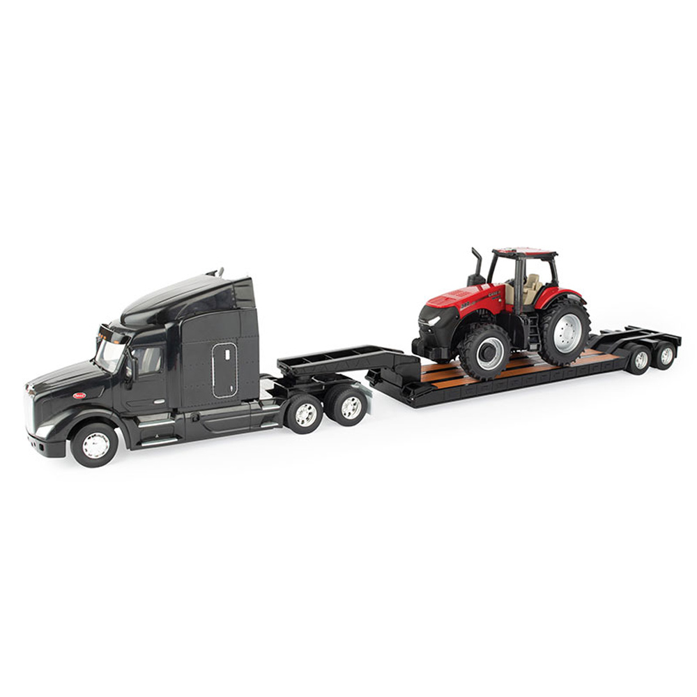 Peterbilt 579 With Lowboy Trailer & Case IH AFS Connect Magnum