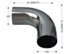 5" Universal Chrome Elbow L590-1010SC - Dimensions