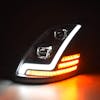 Volvo VN VNL Blackout Full LED Projector Headlight With DRL Bolt & Sequential Turn Signal 2003-2017 - Turn Signal