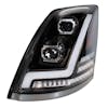 Volvo VN VNL Blackout Full LED Projector Headlight With DRL Bolt & Sequential Turn Signal 2003-2017 - Driver