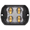 4 LED Strobe Warning Light By Maxxima - Rectangle Amber Clear