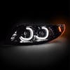 International 4000 7000 and 8000 Series Blackout Full LED Projector Headlight With White DRL With DRLs On