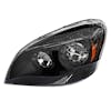 Freightliner Cascadia Blackout Full LED Headlights Top View Driver Side