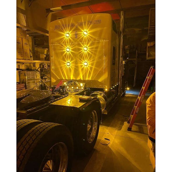 1156 Super Bright 15 LED Replacement Bulb - Amber Back