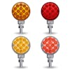 3" Mini Round Double Facing Single Post LED Marker & Turn Signal Light Default
