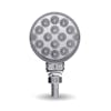 3" Mini Round Double Facing Single Post LED Marker & Turn Signal Light Off Default