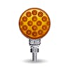 3" Mini Round Double Facing Single Post LED Marker & Turn Signal Light Amber Light