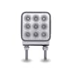 3" Mini Square Double Facing Double Post LED Marker & Turn Signal Reflector Light off