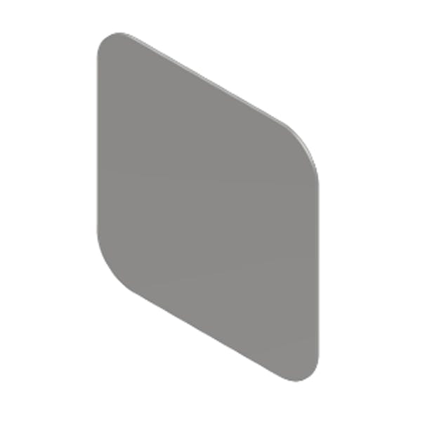 4"x4" Stainless Steel Adhesive Permit Mount Holder By Iowa Customs