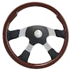 18" Milestone Steering Wheel Black Pad