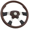 18" Milestone Matte Mahogany Steering Wheel