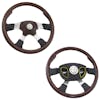 18" 4-Spoke "Milestone" Matte Mahogany SCI Steering Wheel