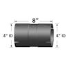 4" Aluminized Exhaust Pipe Coupler Connector Dimensions